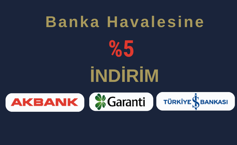 Banka havalesine %5 indirim